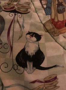 Super Cute Hand Crafted Cotton Lined Cat Purse - Picture 1 of 4