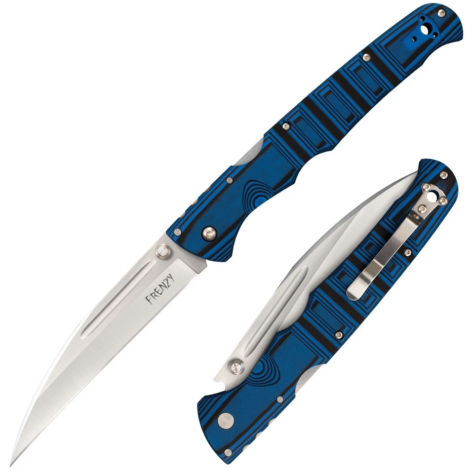 Cuchillos Cold Steel Frenzy 2 62P2A CPM S35VN acero inoxidable azul negro G10 Foto 1 de 1