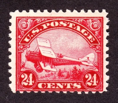 US C6 24c Second Air Mail Issue Mint F-VF OG H SCV $75 - Image 1 of 2