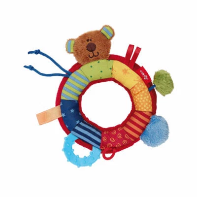 sigikid PlayQ Aktiv-Ring Greifling Beißring Rassel Babyspielzeug Baby Spielzeug - Bild 1 von 4