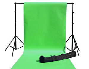 GTX Studio 10x10 Ft 3x3m Black White Green Muslin Backdrops Photo Background