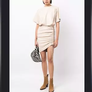 Neu mit Etikett MARANT ÉTOILE Balesi Kurzarm Minikleid Gr. 38 #T4 - Bild 1 von 6