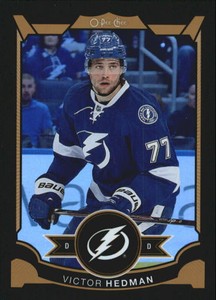 2015-16 O-Pee-Chee Rainbow Black #344 Victor Hedman /100