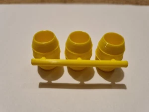 MATCHBOX LESNEY NO 51 JOHN DEERE TRAILER REPRO 3 YELLOW BARRELS - Picture 1 of 2