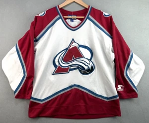 Colorado Avalanche Jersey Starter Hockey NHL Large Super Clean Vintage FLAW - Picture 1 of 16