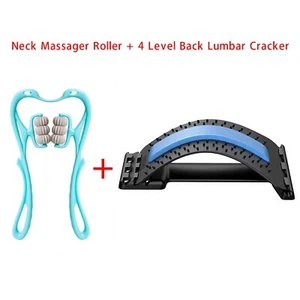 Neck Massager + 4 Level Back Lumbar Cracker - Picture 1 of 3