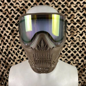 NEW HK Army HSTL Skull Thermal Paintball Mask - Sandman (Tan w/ Gold Lens) - Picture 1 of 4