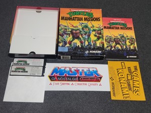 PC Computer TMNT Manhattan Missions Ninja Turtles CIB Complete 5.25" IBM MS-DOS