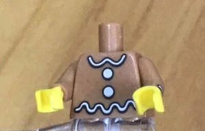 Lego Lebkuchenmann Torso mit gelben Händen - Bild 1 von 1