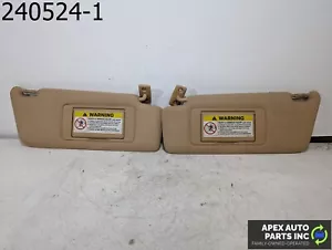 OEM 2003 Mercedes C240 2.6L FRONT PAIR RH LH SUN VISOR SUN SHADE SUNSHADE BEIGE - Picture 1 of 6