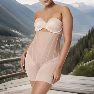 New SPANX 10469r Natural Bronze High Waisted Mid-thigh Sculpting Shorts Size 3X  - Picture 1 of 8