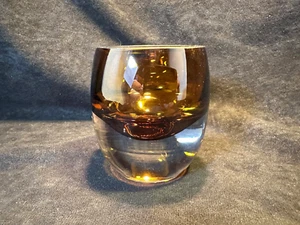 Mikasa Accents Hand Blown Amber Small Glass Votive Holder - Picture 1 of 6