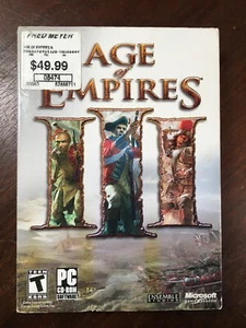 Age of Empires III Microsoft Box Set PC Juego 2005 Juego de 3 Discos Manual y Caja - Imagen 1 de 7