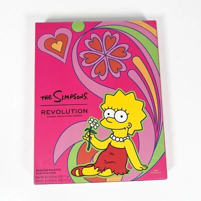 Makeup Revolution X The Simpsons Summer Of Love Eyeshadow Palette New 12 Colors - Image 1 of 2