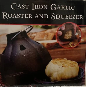 CHARCOAL COMPANION CAST IRON GARLIC ROASTER AND SQUEEZER - Picture 1 of 6