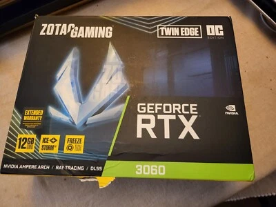 ZOTAC GAMING GeForce RTX 3060 Twin Edge OC 12GB GDDR6 Graphics Card - Image 1 of 4