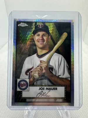 2021 Topps Chrome Platinum Anniversary Joe Mauer #528 Prism Refractor A3 - Image 1 of 2
