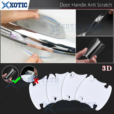 4x/set 3D Door Handle Film Stickers Protector Anti Scratch Protect Accessories - Image 1 of 4