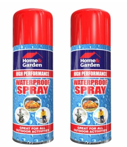 2 x Impermeable Spray Tienda Ropa Zapatos Pesca Campamento Tela Protector Exterior - Imagen 1 de 4