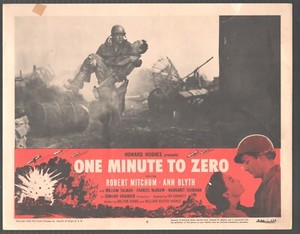 One Minute To Zero 11"x14" Lobby Card #6 Robert Mitchum Ann Blyth Howard Hughes