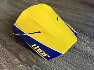 Thor Force 2 S10 Motocross Helmet Visor Peak w/ Mounting Hardware 0132-0388 - Foto 1 di 6