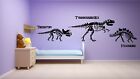Dinosaurier Skelette Triceratops T-Rex Wandkunst Aufkleber Set Aufkleber Jungen Schlafzimmer