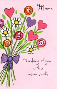 Warm VALENTINE'S DAY Card FOR MOTHER WITH LOVE by American Greetings + Envelope - Picture 1 of 5