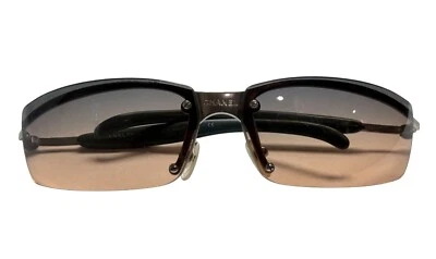 Gafas de sol vintage Y2K Chanel 4008 plateadas en degradado lila Foto 1 de 4