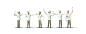 HO scale Traffic Policemen (6) Figure Set by Merten (Preiser) 212252 - Picture 1 of 1