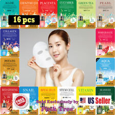 Korean 16 pcs Ultra Hydrating Essence Mask, Korean Skincare Facial Mask Sheet