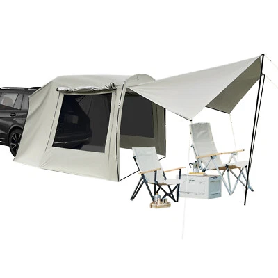 Car Awning Outdoor Tent Car Tent Attachment Car Camping Tent with Storage Bags - Image 1 of 4