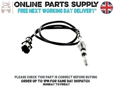 Sensore Temperatura Gas di Scarico per FIAT STILO Multi Wagon 1.9 D JTD Before DPF -Nuovo - Immagine 1 di 4