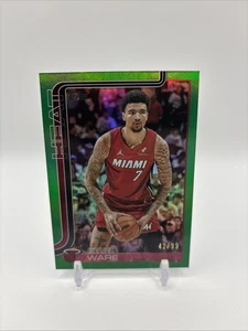 2025-26 Topps- Kel'El Ware #74 Green Holo Foil /99 - Picture 1 of 2