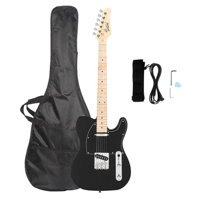 Glarry GTL Maple Fingerboard 39 Inch Electric Guitar 6 String for Student Black - Image 1 of 4
