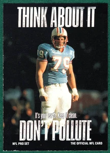 Ray Childress - 1991 Pro Set #376 - Houston Oilers Think About It Football Karte - Bild 1 von 2