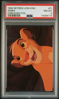 1994 Disney SkyBox The Lion King: Series 1 Foil SIMBA #F1 PSA 8 NM-Mint - Image 1 of 3