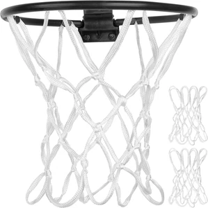 2 Pack Mini Basketball Net Replacement,8 Loops Indoor Outdoor Nets,Suitable for  - Picture 1 of 12