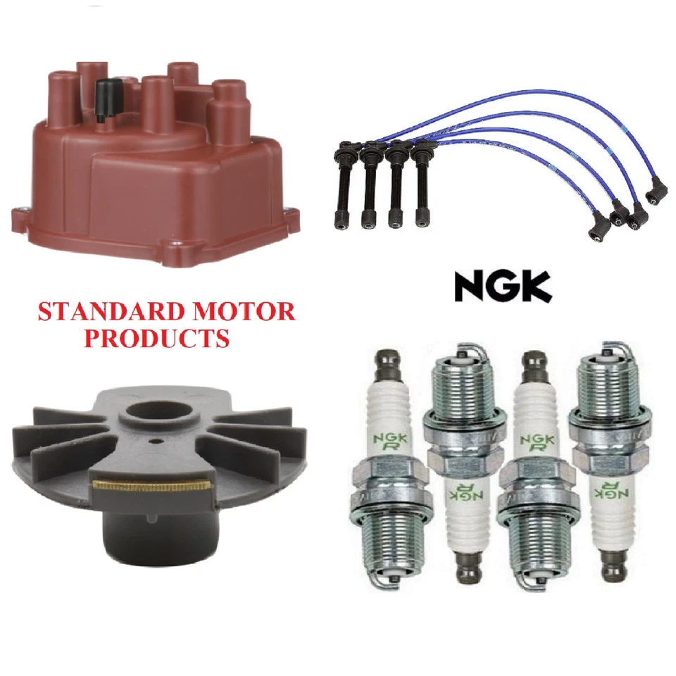 Kit de encendido tapa rotor tapones de cable para Honda Civic del Sol L4 1.6L, SOHC 96-97 Foto 1 de 1