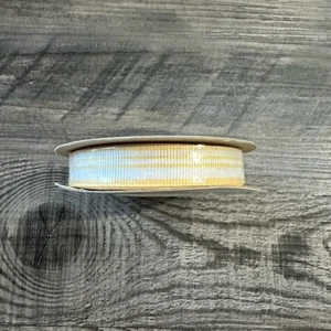 NEW Stampin' Up! Striped Grosgrain Ribbon in So Saffron | 1/2" width x 10 yards - Picture 1 of 3