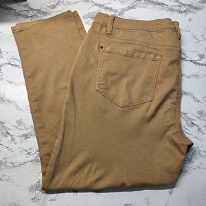 Curve Appeal 14 Jeggings Minimalista Marrone Super Morbido Mid Rise - Foto 1 di 11