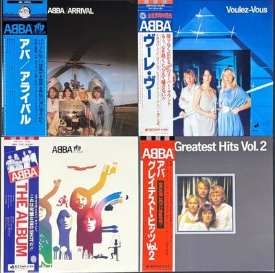 Lot of 4 ABBA JAPAN VINYL "Near Mint" Disc LPs OBI Arrival , The Album, etc. - Image 1 of 4