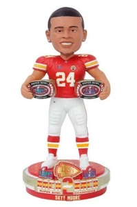 Skyy Moore (Kansas City Chiefs) Back to Back Super Bowl LVIII 8" Bobblehead - Imagen 1 de 1