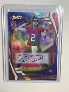 2021 Panini Absolute Kyle Trask Auto /50 Blue RC - Picture 1 of 2