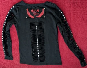 Gothic Look, MengDianna Junior XL Black Long Sleeve, Punk Spirit - Picture 1 of 22