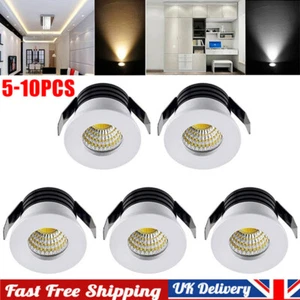 5-10Pcs 3W LED Recessed Small Cabinet Mini Spot Lamp Ceiling Downlight Fixture - Picture 1 of 16