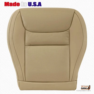 Fits Driver Bottom Perforated Leather Cover Tan For 2001 2002 Toyota Highlander - Image 1 of 4