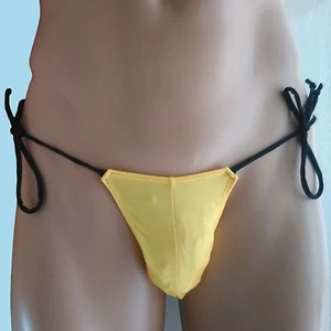 K4871 Sexy Hot Mens Bikini String Tie Skimpy Pouch Swim - Picture 1 of 19