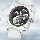 2024 New PINDU Design Tourbillon Mechanical Watch Transparent Case Sapphire Mirr