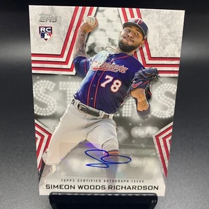 2023 Topps Series 2 #BSA-SW Simeon Woods Richardson Auto RC Minnesota Twins - Picture 1 of 2