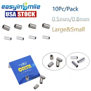 10 Stück Dental Kieferorthopädische Crimphaken Mini Stops Groß 0,8 mm - Bild 1 von 7